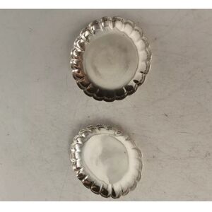 Pair of vintage‎ sterling silver condiment dishes